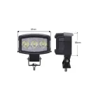 1515F Фара рабочего света светодиодная прямоугольная 15 вт (3 диода) (ближний) 89х67х50мм LT