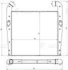 LRIC 2803 Радиатор, Интеркулер 1764885 SCANIA4 ser. ('95-) SCANIA 4 Truck (1994-2008) Luzar