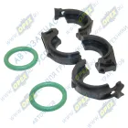 LGS 0003 Соединитель (хомут) отопителя быстроразъемный Газель Некст,ГАЗон Некст (52475470); (фиксаторы 2шт. + кольца 2шт.) Luzar