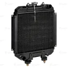 LRc 0624 Радиатор водяной 2хd=38, 360х380; МТЗ-320 дв.Ламборджини; алюминиевый с 3-х рядной паяной сердцевиной Luzar