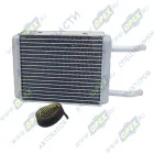 LRh 0337b Радиатор отопителя ГАЗ-3307; 2 выхода; под шланг ф16; н/о алюминий (патрубок L=100) Luzar