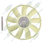 LVC 07704 Вискомуфта вентилятора с крыльчаткой (ф704 мм - 9 лопастей); КамАЗ-65115 дв. 740.62, 740.65 Luzar