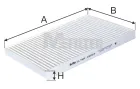 K 9053 Фильтр салонный A=220 B=149 H=20 Actros MP4, Lion's Star, Centroliner MAN Lion's (1991-2021), MB Actros MP4 (2011-2021) M-Filter