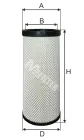 A 557/1 Фильтр воздушный A=179 B=143 D=174 H=535 RVI Kerax MIDR06.20.45/06.23.56/DCi11 06.97-04.06 IVECO LCV (1970-2020), RVI Kerax (2000-2020), VOLVO FE (200; CF 18 202 M-Filter