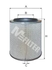 A857 Фильтр воздушный (картридж) A=228 B=116 C=10 H=298 IVECO IVECO P/PA (1979-1993); C 23 440/2 M-Filter