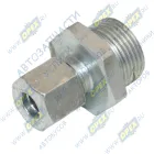 076.013-00A Фитинг (штуцер) прямой (гайка); Рнаруж=М22х1,5/ трубка ф8х1,0мм; (гайка) PE