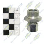 076.013-00A Фитинг (штуцер) прямой (гайка); Рнаруж=М22х1,5/ трубка ф8х1,0мм; (гайка) PE