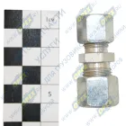 076.002-20A Фитинг прямой (соединение трубок);под ключ; ф10-ф8 мм PE