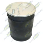 180-2934002-43 Пневмоподушка со стаканом; (1 шп.+возд. / 1 отв.); отбойник сверху Rostar