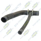 079.488 Шланг (патрубок) кривой , двойной ф26х35 L=380/ кривой (2 изг.) ф48х58 L=530 ( тройник ПВХ, винт. хомуты) радиатора нижний\ RVI Premium RVI Premium (1 Sampa