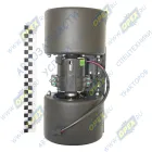 DZ13241841114 Мотор отопителя с крыльчатками 345х135 крыльчатки ф105 Shacman F3000 Shaanxi