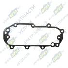 0501330229 Прокладка КПП (сталь) С/Ф 220х95, 1отв. ф9, 1отв.ф10, 11отв. ф7 (ZF TRAXON); 0501330229 SHACMAN