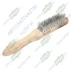 748265 Щетка металлическая; 6-рядная с деревянной ручкой Sparta