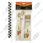 841135 Набор кистей; 4 шт. (плоские 3/4", 1,5", круглые №1,№2.) Sparta