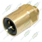 INF.21.1010 Фитинг (штуцер) прямой; Рнаруж=М10х1/ трубка ф10х1,0мм; (цанга) латунь Startec