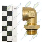 INF.11.M22F22L Фитинг (штуцер) угловой; Рнаруж=М22х1,5/ Рвнутр=М22х1,5; с кольцом РТИ Startec
