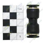 INF.11.PUC09 Фитинг (штуцер) прямой; трубка ф9/ф9мм (цанга); пвх Startec