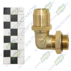 INF.11.2215L Фитинг (угольник); Рнаруж=М22х1,5/ трубка ф15х1,5мм; (цанга) Startec