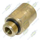 INF.21.1412 Фитинг (штуцер) прямой; Рнаруж=М14х1,5/ трубка ф12х1,5мм; (цанга) латунь Startec