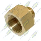 INF.11.M16/F22 Фитинг (штуцер) прямой; Рнаруж=М16х1,5/ Рвнутр=М22х1,5; Lобщ=27 Lнар=10 с кольцом РТИ Startec