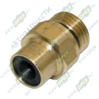 INF.21.1606 Фитинг (штуцер) прямой; Рнаруж=М16х1,5/ трубка ф6х1,0мм; (цанга) латунь Startec