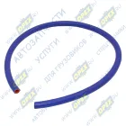 ШО-10/20 Шланг ШО (патрубок) ф10 (1метр) силикон (антифриз,тосол,воздух,вода); синий (армированный 2 нити) Technik