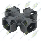 JL-F010 Фитинг ABS, тройник X-образный Technik