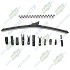 VEPLATINUM500 Щетка стеклоочистителя 500мм [20"] КАМАЗ,ГАЗ,ВАЗ,Hyundai, Газель(1шт); бескаркасная PLATINUM с переходниками VETTLER