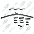 VEPLATINUM550 Щетка стеклоочистителя 550мм [22"] DAF LF45 (2001-2020); бескаркасная PLATINUM с переходниками VETTLER