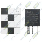 YL398-C-24V-R Реле коммутационное МАЗ 20 Х 30А 5 контактов (малый разъём) YLE