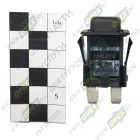 3842.3710-02.09 Выключатель-кнопка плафонов КАМАЗ (ЕВРО) 24v 4 контакта АВАР