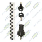 12.3704-05.01 Выключатель (замок) зажигания 4 конт.под гайку 12v /ГАЗ.УАЗ.ПАЗ/; пластмассовый корпус АвтоАрматура