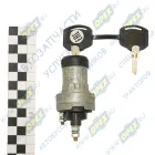 12.3704-08А Выключатель (замок) зажигания ЗиЛ 12в (3 конт. под гайку); металлический корпус АвтоАрматура