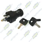 12.3704-05.01 Выключатель (замок) зажигания 4 конт.под гайку 12v /ГАЗ.УАЗ.ПАЗ/; пластмассовый корпус АвтоАрматура