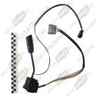 4002.3709 Переключатель стеклоочистителя ЗИЛ,МАЗ,УРАЛ,КРАЗ L=190; 12-24V; фишка 7+2 плоских клемм/фишка 2 плоские клеммы АвтоАрматура