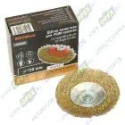 44046 Кордщетка для УШМ угловых шлифмашин (болгарок) (металл) (гайка) М14; 100мм (тарелка) АВТОДЕЛО