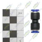 PUC 6 Фитинг (штуцер) ПВХ прямой, трубка ф6/ф6мм (цанга); пвх АВТОМАГНАТ