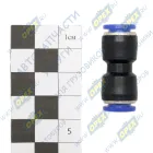 АМ-33-003 Фитинг (штуцер) прямой; трубка ф8/ф8мм (цанга) BPW (1970-2020), MAN Bus (1970-2020), UNIVERSAL (1970-2020), MB Actros MP4 (2011-2020); пластик АВТОМАГНАТ