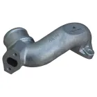 7601.1013734-01 Патрубок кривой (2 изг. алюм.) ф58 L=210 2 ромбич. флан. 44х70 2 отв. М8х1,25/65х98 2 отв. ф11 теплообменника Автопривод