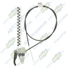 3302-8406150 Трос ф6 L=1800 в оплетке с кроншейном и рычагом капота ГАЗ-3302 (1538х0х0) АвтоТрос