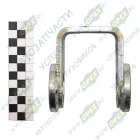 6430-5001706 Опора переднего подрессоривания кабины Побразная L=270 Sвнутр.=65; 2отв.ф28/1отв.ф25/1отв.М10х1,5 АШ