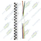 9007/9008СБ Колодка соединительная 4 конт. серии 6,3мм; с проводом 0,75мм кв. (268) АЭНК