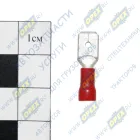 VD 1-6,3M(РПИ-П 1,5-6,3) Клемма "папа" серии 6,3мм наружняя; с изоляцией ПВХ красная (3729) АЭНК