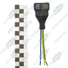 9007СБП Колодка соединительная 4 конт. серии 6,3мм; 4 конт. с 3-мя проводами и пыльником (5426) АЭНК