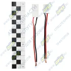 9038/9076СБ Колодка соединительная 2 конт. 2,8мм гнездо+штырь (к-кт, в сборе с проводом 0,50мм кв.); (3101) АЭНК