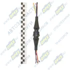 СЦАЗ-2-6(В+Р)СБ6 Колодка разъема заднего фонаря с проводом (2 части мама/папа); Газель (тент.),МАЗ,КАМАЗ(герметич., в сборе с 6-ю проводами)(4474) АЭНК