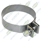 534005-1203050 Хомут глушителя D=114,5 мм h=30 (болт-гайка), MAN Bus (1970-2020), MB LCV (1970-2020); (ст.номер 544022-1203034) приемной трубы МАЗ (ф113-121)  s=24 со стяжным болтом БААЗ