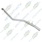 3221-1203170-30 Труба выхлопная ГАЗ-2705,3221,Газель (дв.ЗМЗ-40524,УМЗ-4216,Крайслер)Евро-3, ф65 L=2270; 1 ромбич.фланец 2отв.ф9 с крючком, кривая, БАКСАН