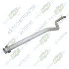 3221-1203170-30 Труба выхлопная ГАЗ-2705,3221,Газель (дв.ЗМЗ-40524,УМЗ-4216,Крайслер)Евро-3, ф65 L=2270; 1 ромбич.фланец 2отв.ф9 с крючком, кривая, БАКСАН