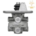 БАК.13511 Кран тормозной 2-х секционный подпедальный (без педали); (ГТК Н/О) МАЗ,КамАЗ ЕВРО (8 отверст.М22х1,5/7отверст.ф10) БелАК